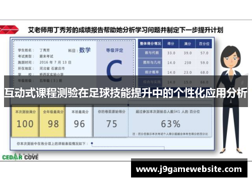 互动式课程测验在足球技能提升中的个性化应用分析